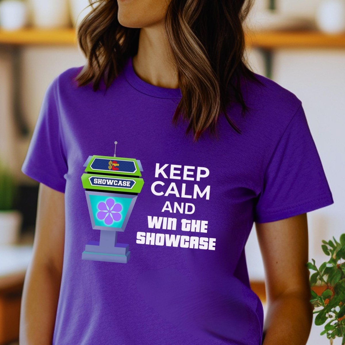 Keep Calm and Win the Showcase Price is Right Shirt, Showdown Design Fan Gift - Team Purple - XS -