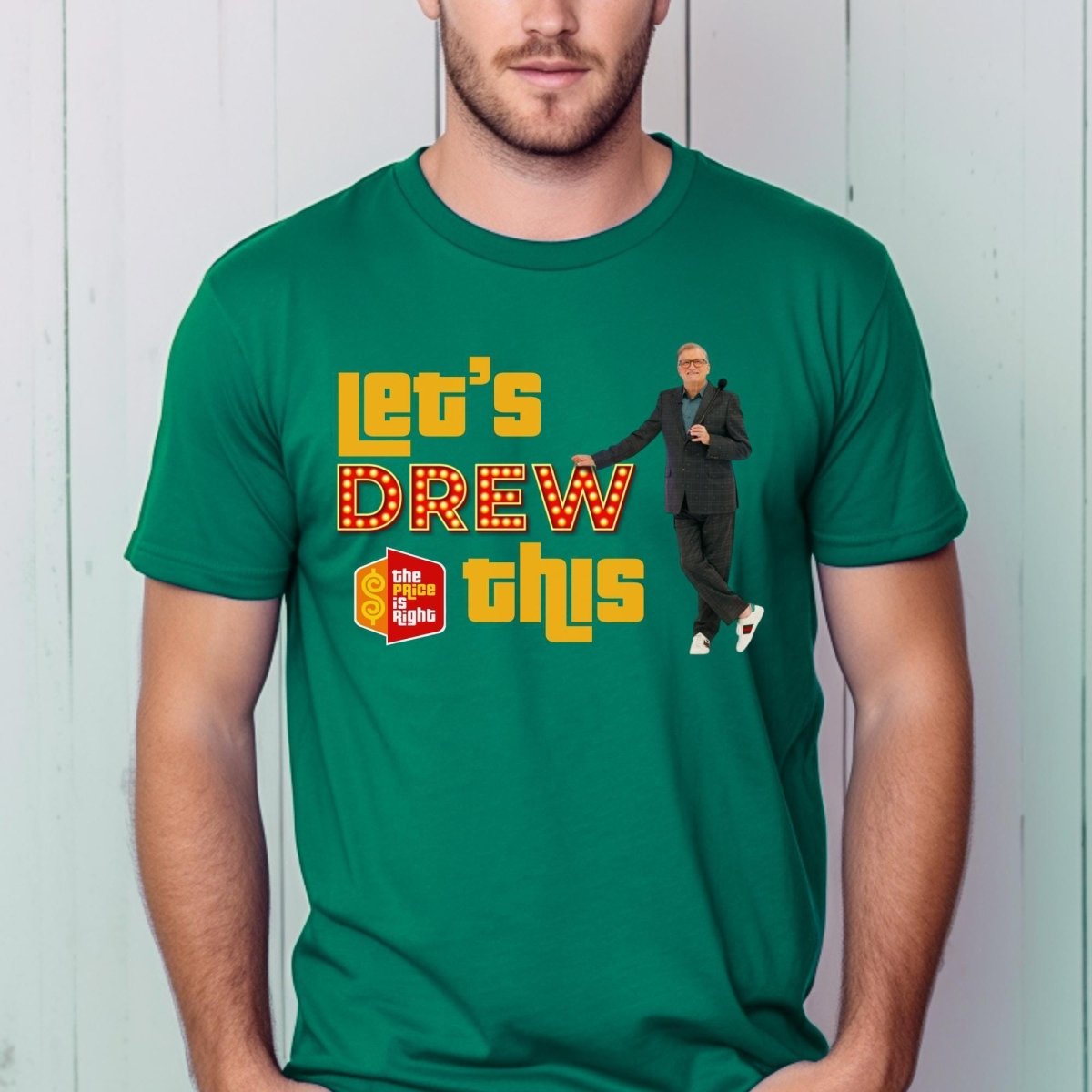 Let's DREW This Price is Right Drew Carey Fan Shirt, Funny Retro Game Show Contestant Tee - Kelly - XS -