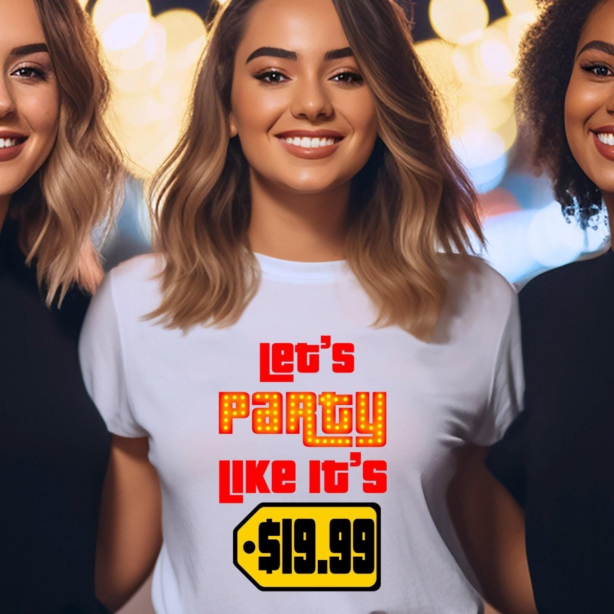Let's Party Like It's $19.99 Price is Right Party Shirt, Retro Tee, Fan Gift - White - XS -