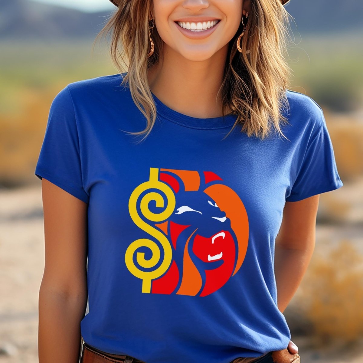 Lion's Share Roar Price is Right Shirt, Lion Head Design Tee, Bold Fan Gift - True Royal - XS -