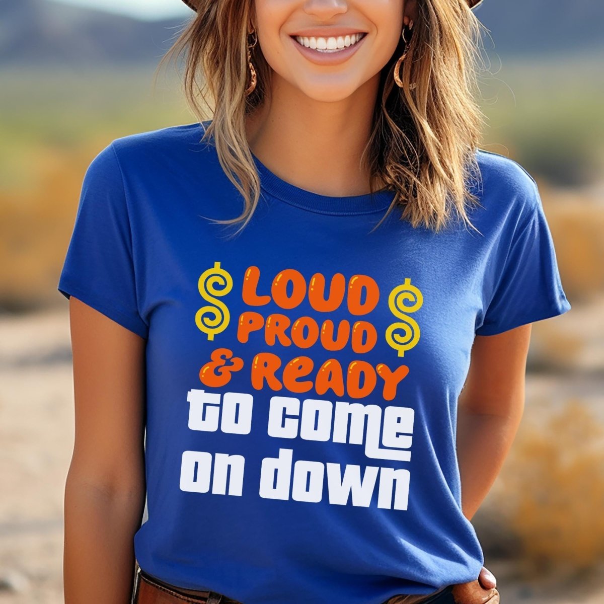 Loud and Proud & Ready to Come on Down Price is Right Shirt, Funny Retro Game Show Fan Gift - True Royal - XS -