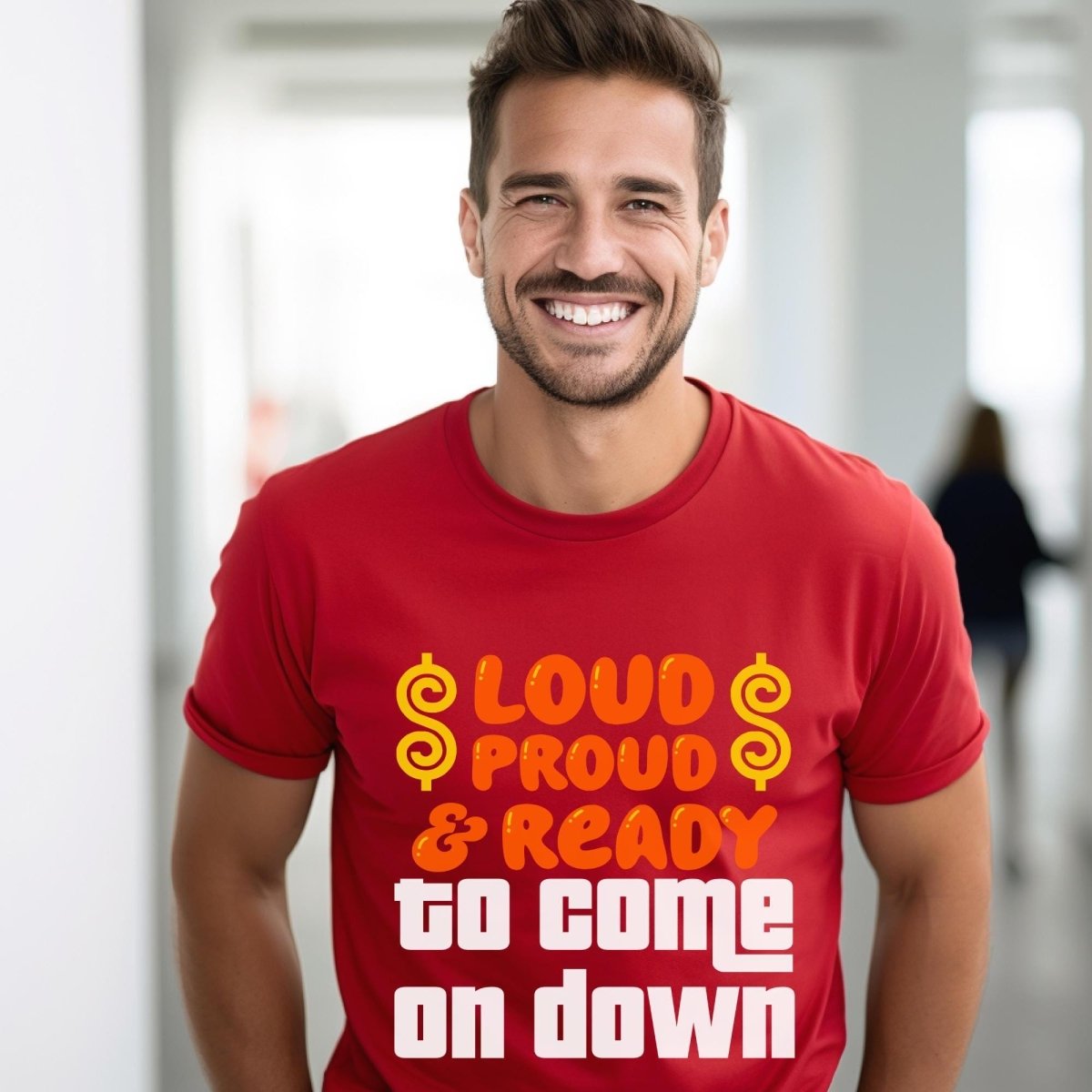 Loud and Proud & Ready to Come on Down Price is Right Shirt, Funny Retro Game Show Fan Gift - Red - XS -
