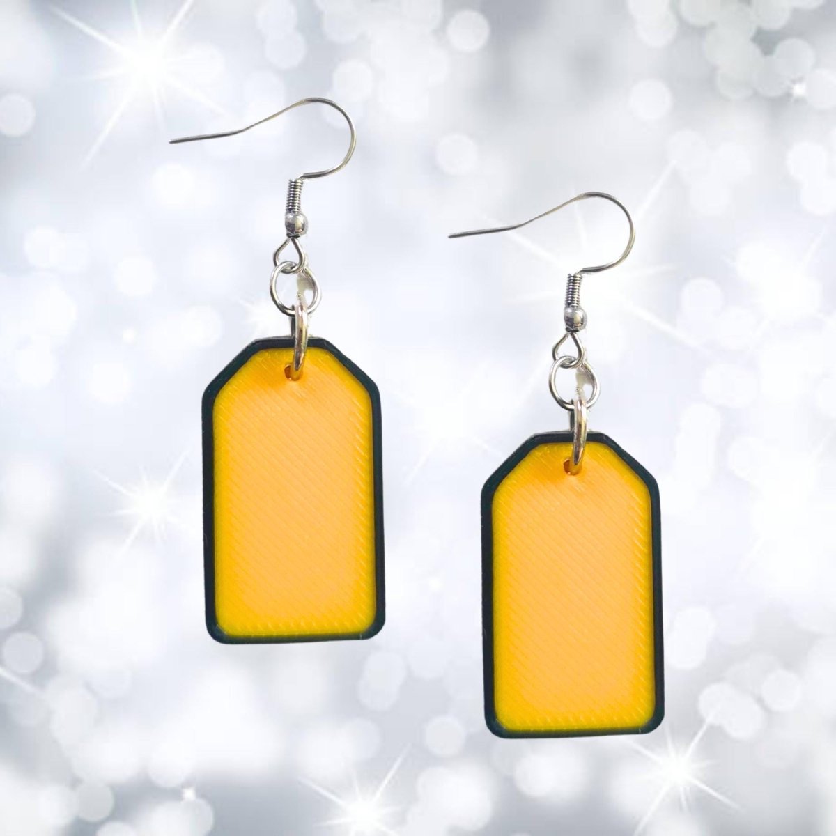 Name Tag Price is Right Dangle Earrings for Super Fan to Pair with TPIR shirt - 