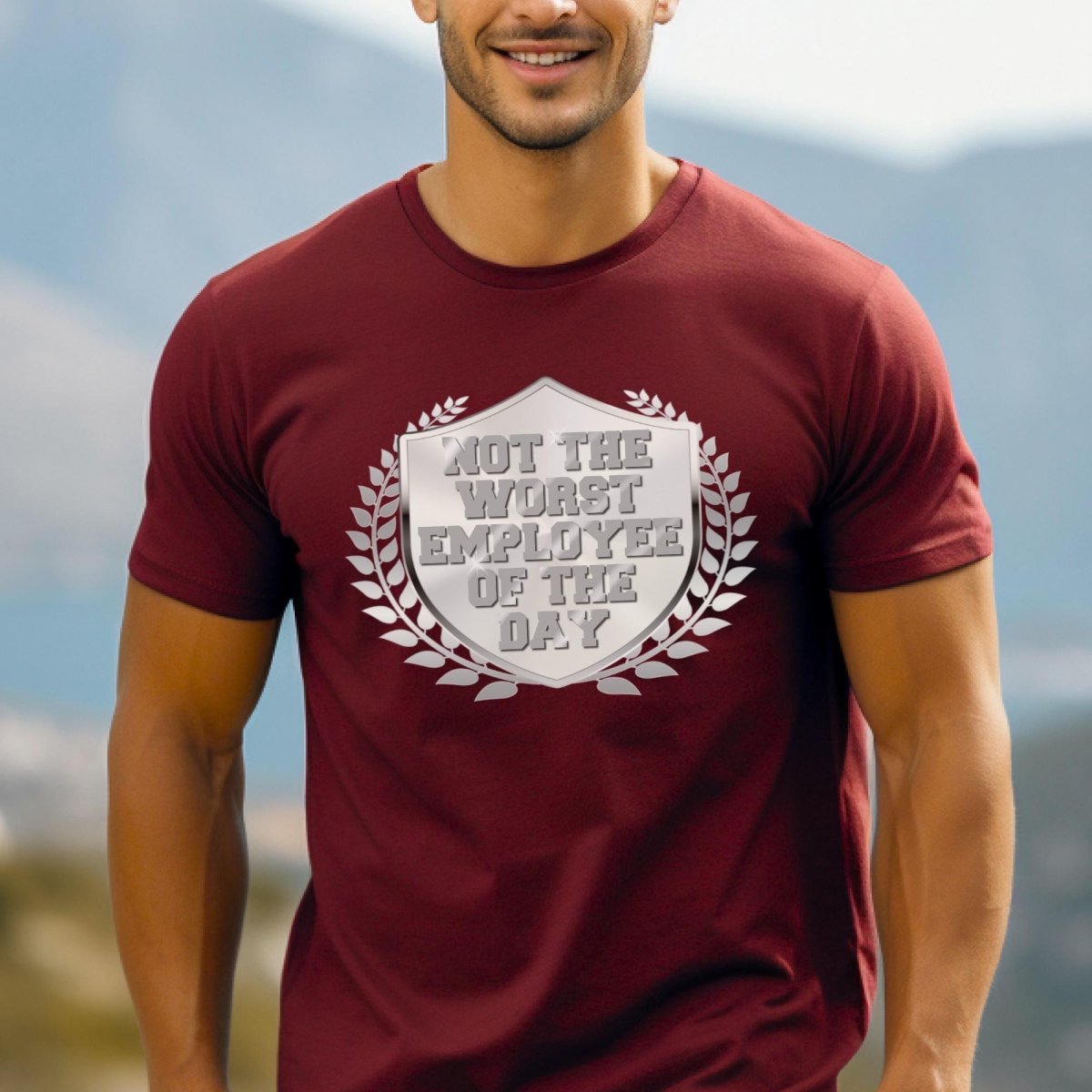 Not the Worst Employee Shirt | Funny Coworker Gift - Cardinal - S -