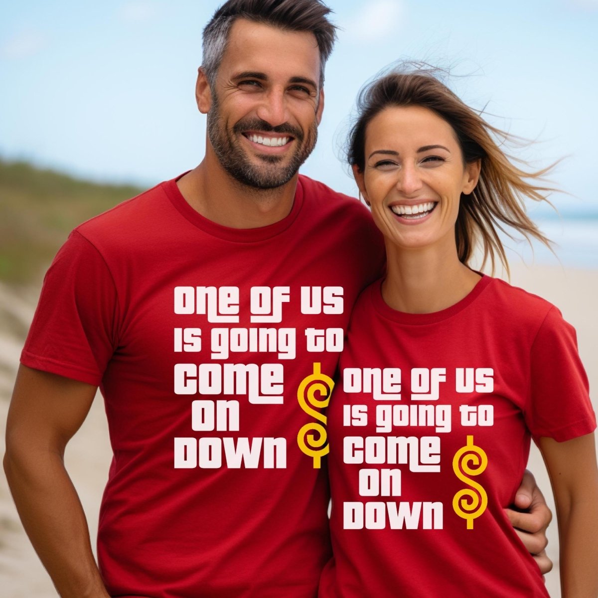 One of Us Is Going to Win Price is Right Shirt for Fan Group - Red - XS -