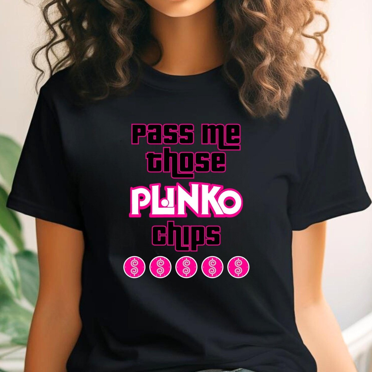 Pass Me Those Plinko Chips Price is Right Shirt, Fan Tee, Retro TV Game Night Tee - Black Express - S -