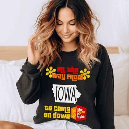 Personalized All the Way from "State" to Come on Down Price is Right Shirt for Traveler - Black - XS - Long