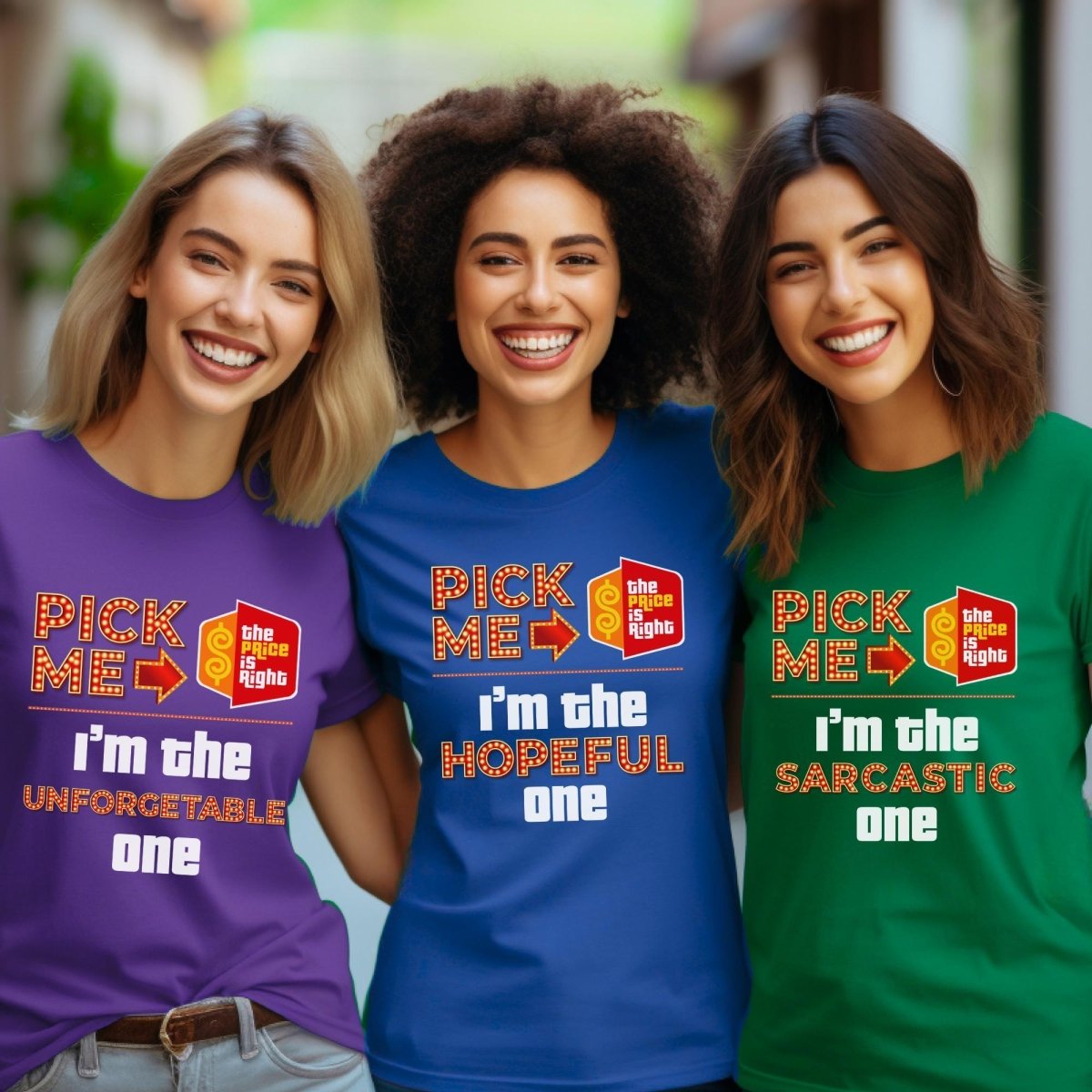 Personalized Pick Me I'm the "Custom" One Price is Right Group Shirts - Purple - XS - Short