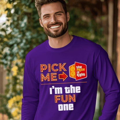 Personalized Pick Me I'm the "Custom" One Price is Right Group Shirts - Purple - S - Long