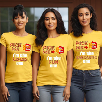 Personalized Pick Me I'm the "Custom" One Price is Right Group Shirts - Gold - XS - Short