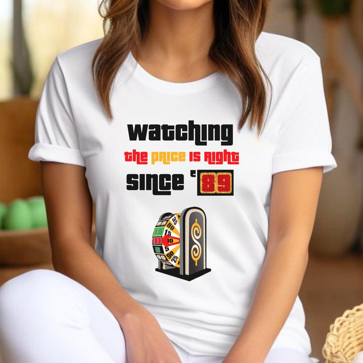 Personalized Watching Price is Right Since Year Shirt, Custom Retro Game Show Fan Gift - White - S -