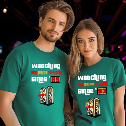 Personalized Watching Price is Right Since Year Shirt, Custom Retro Game Show Fan Gift - Kelly - S -