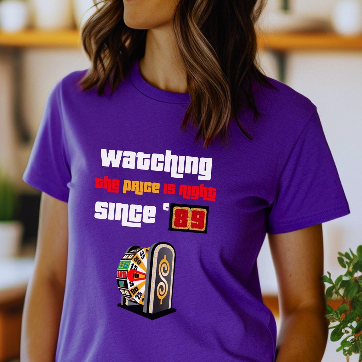 Personalized Watching Price is Right Since Year Shirt, Custom Retro Game Show Fan Gift - Team Purple - S -