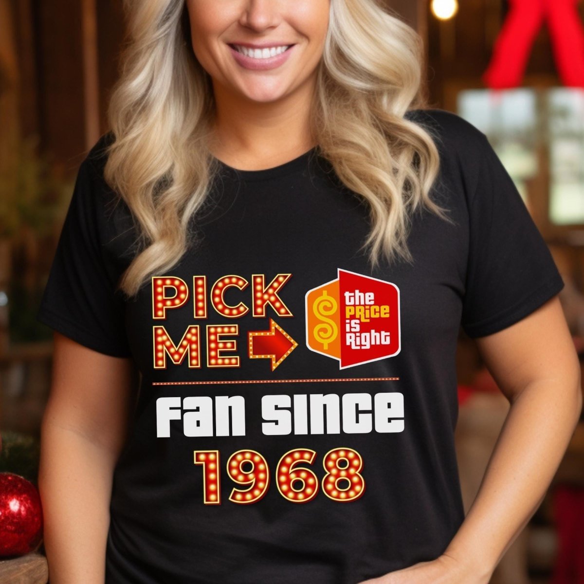 Pick Me Fan Since Personalized Price is Right Shirt, Custom Retro Game Show Fan Gift - Black - XS -