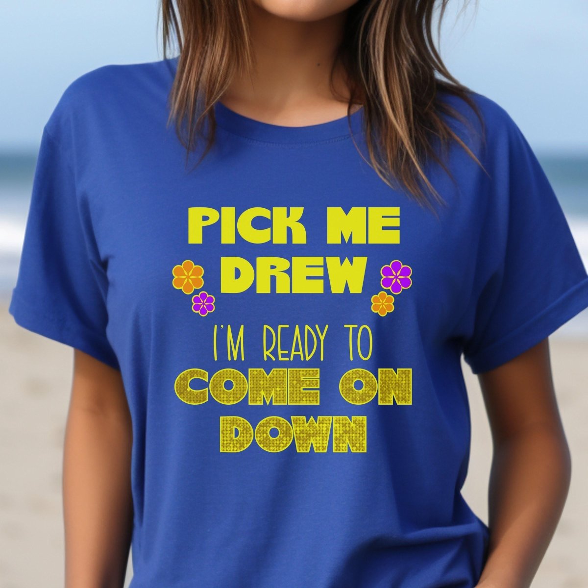 Pick Me I'm Ready to Come On Down Price is Right Shirt, Classic Game Show Tee - True Royal - XS -