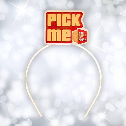 Pick Me Price is Right Logo Headband for Super Fan to Pair with TPIR shirt, Game Show Accessories - 