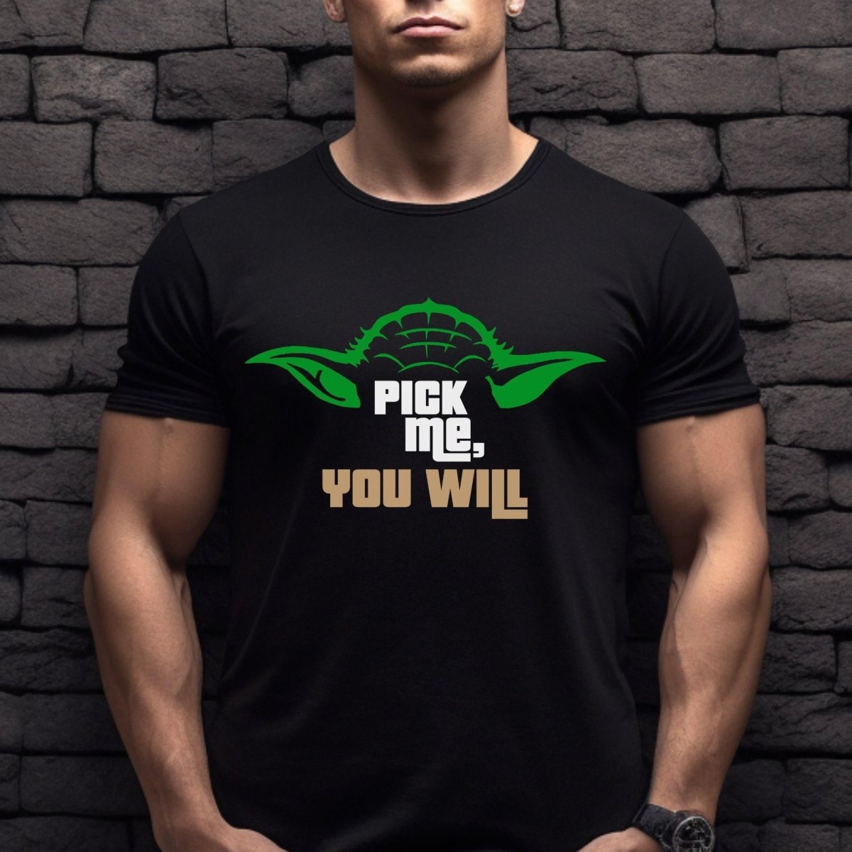 Pick Me You Will Star Wars Price is Right Shirt, Funny Retro Game Show Fan Gift - Black - XS -