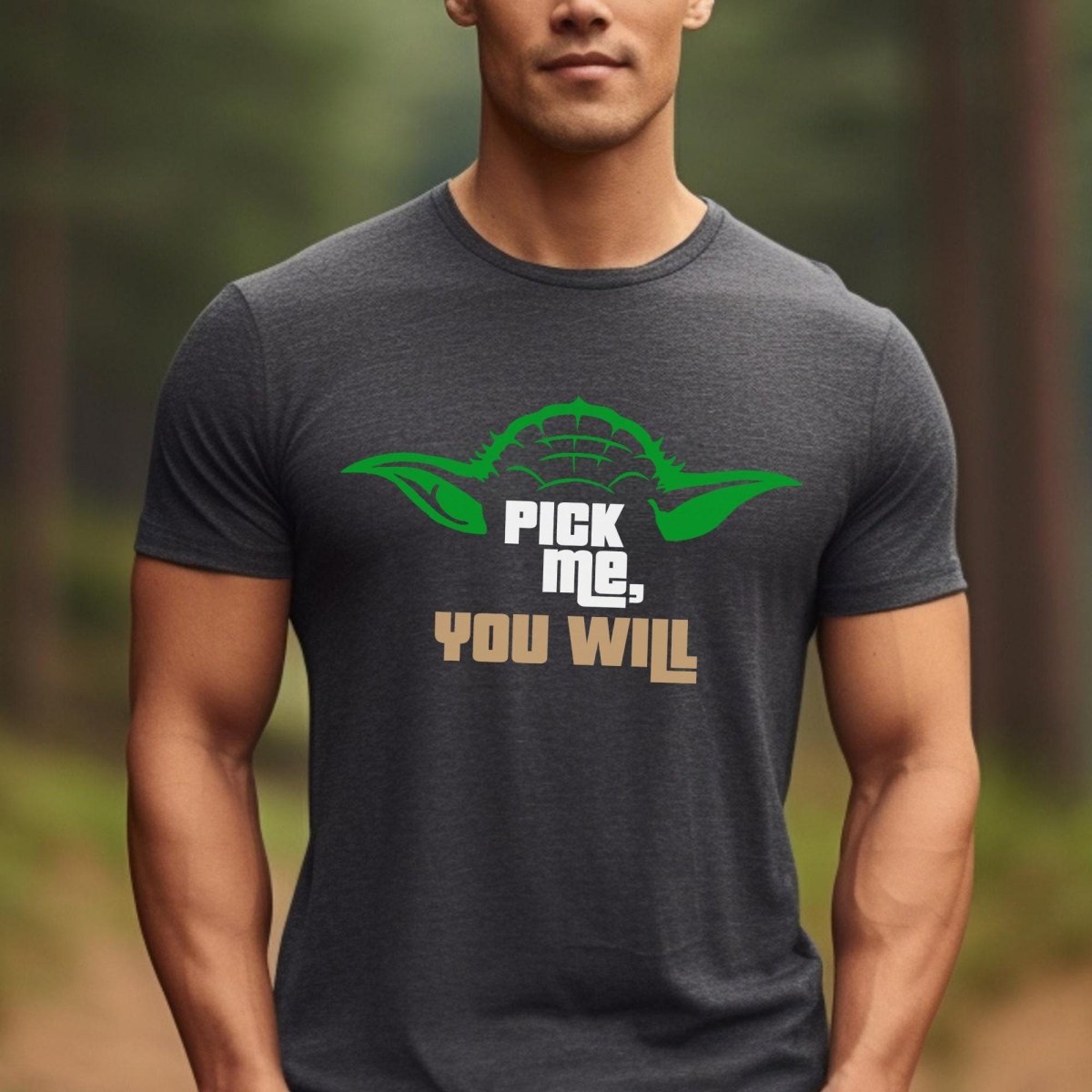 Pick Me You Will Star Wars Price is Right Shirt, Funny Retro Game Show Fan Gift - Dark Grey Heather - XS -