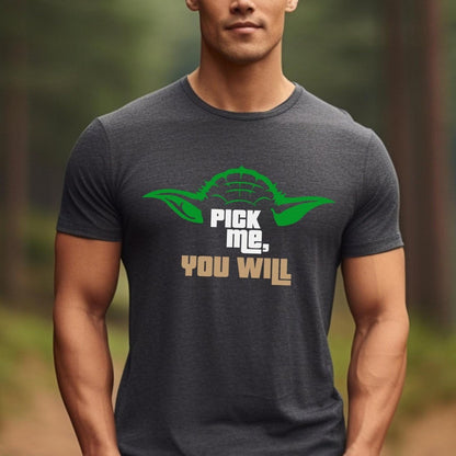 Pick Me You Will Star Wars Price is Right Shirt, Funny Retro Game Show Fan Gift - Dark Grey Heather - XS -