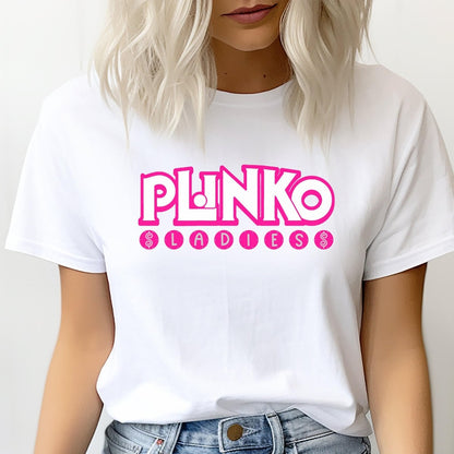 Plinko Ladies Price is Right Group Shirt, Girls Trip Grease Pink Ladies Inspired Tee - White - XS -