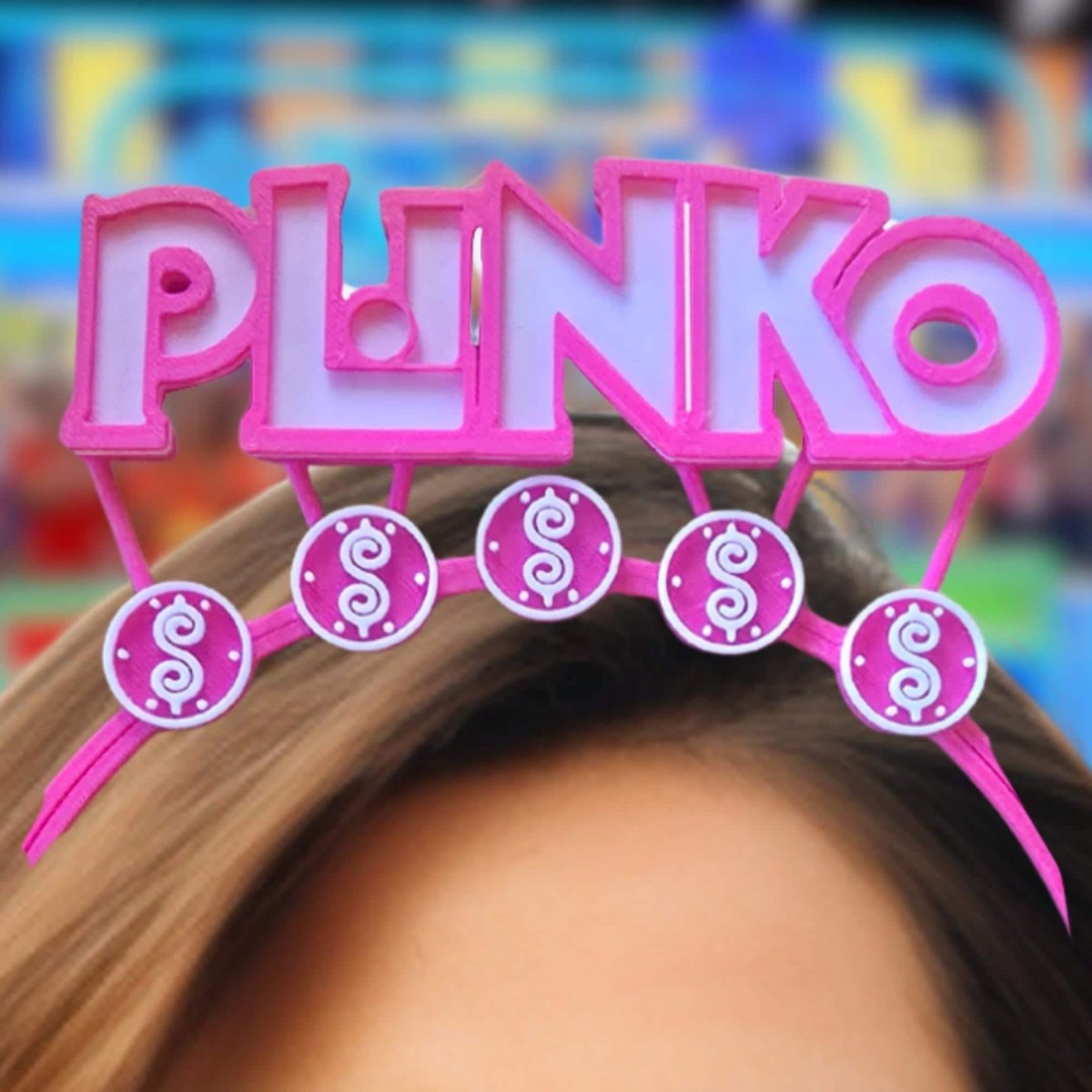 Plinko Logo Price is Right Headband for Super Fan to Pair with TPIR Plinko shirt, Game Show Accessories - 