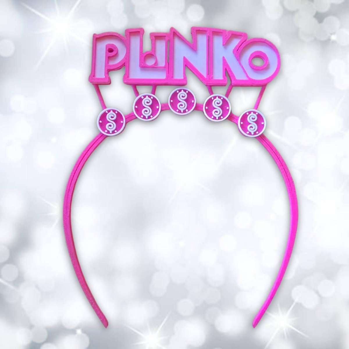 Plinko Logo Price is Right Headband for Super Fan to Pair with TPIR Plinko shirt, Game Show Accessories - 