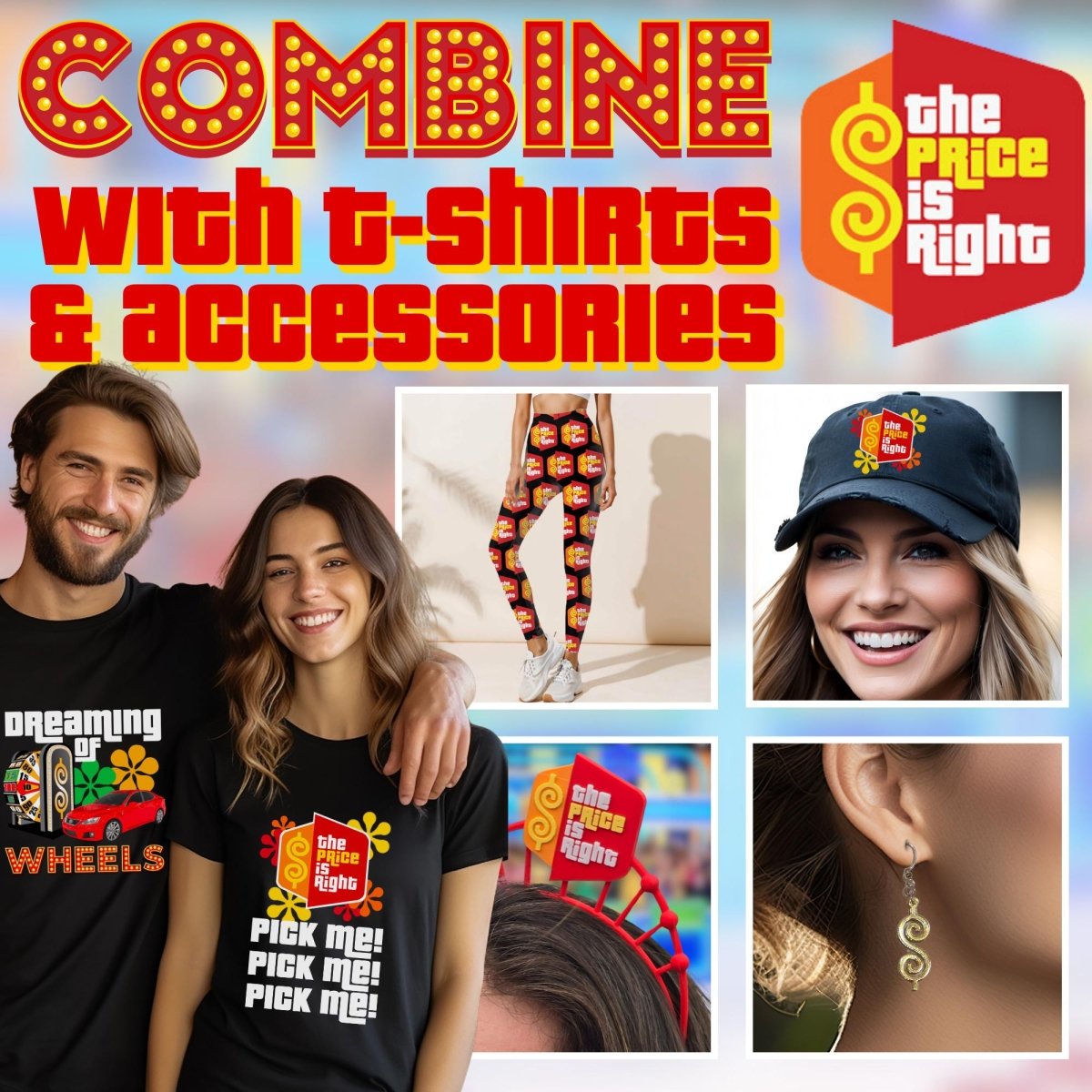 Plinko Logo Price is Right Headband for Super Fan to Pair with TPIR Plinko shirt, Game Show Accessories - 