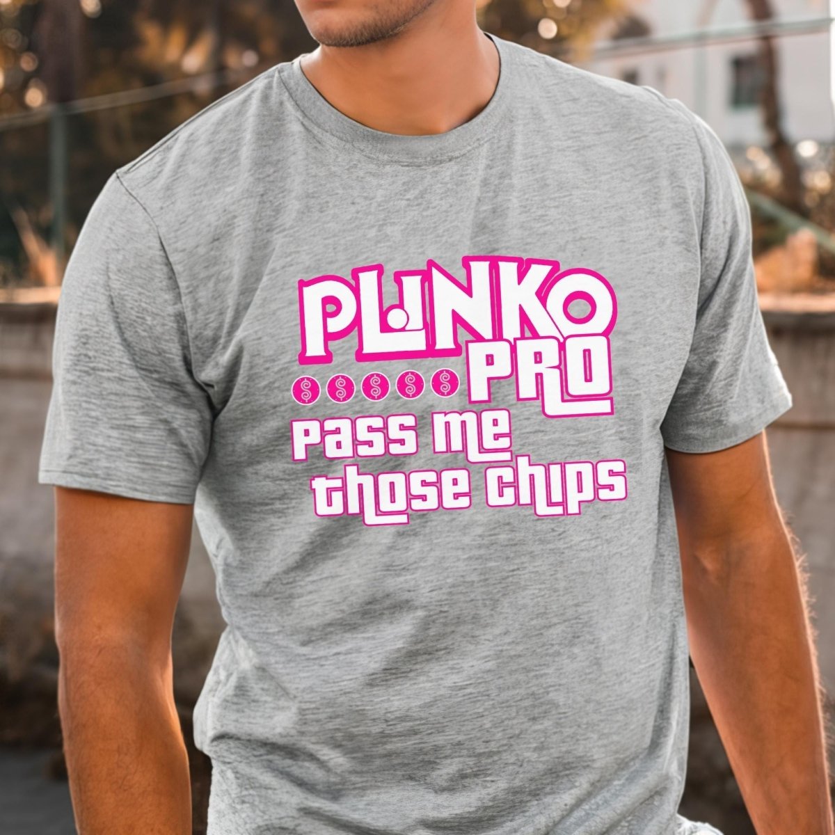 Plinko Pro Pass Me Those Chips Price is Right Shirt, Funny Retro Game Show Tee - Athletic Heather - XS -