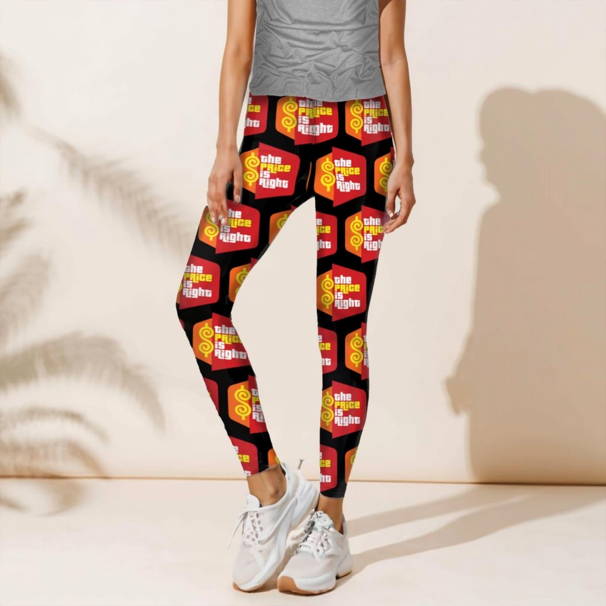 Price is Right All Over Logo Slim Fit Leggings for Super Fan to Pair with Price is Right Shirt - XS - 