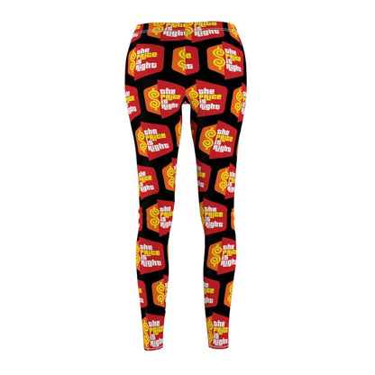 Price is Right All Over Logo Slim Fit Leggings for Super Fan to Pair with Price is Right Shirt - XS - 