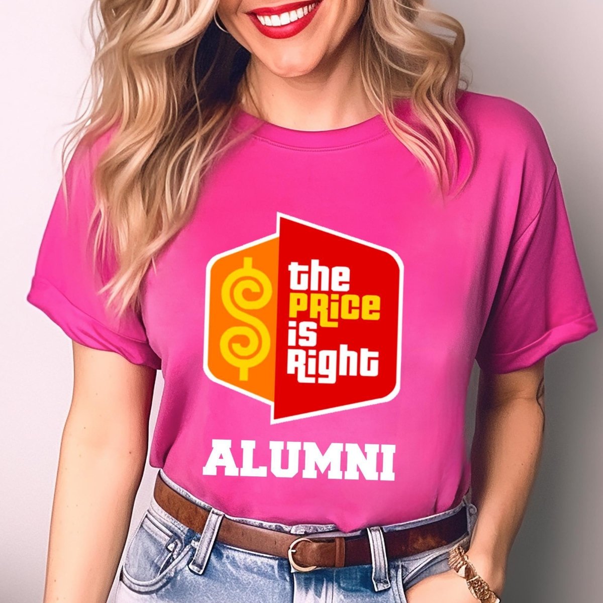 Price is Right Alumni Shirt for Long Time Fans, Super Fan Retro Tee - Berry - XS -