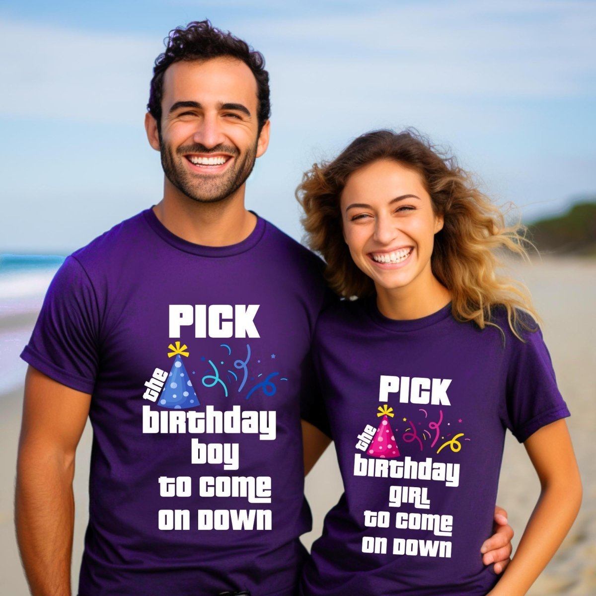 Price is Right Birthday Boy Girl Shirt, Pick Me Come On Down Tee, Milestone Celebration Gift - Team Purple - XS - Girl