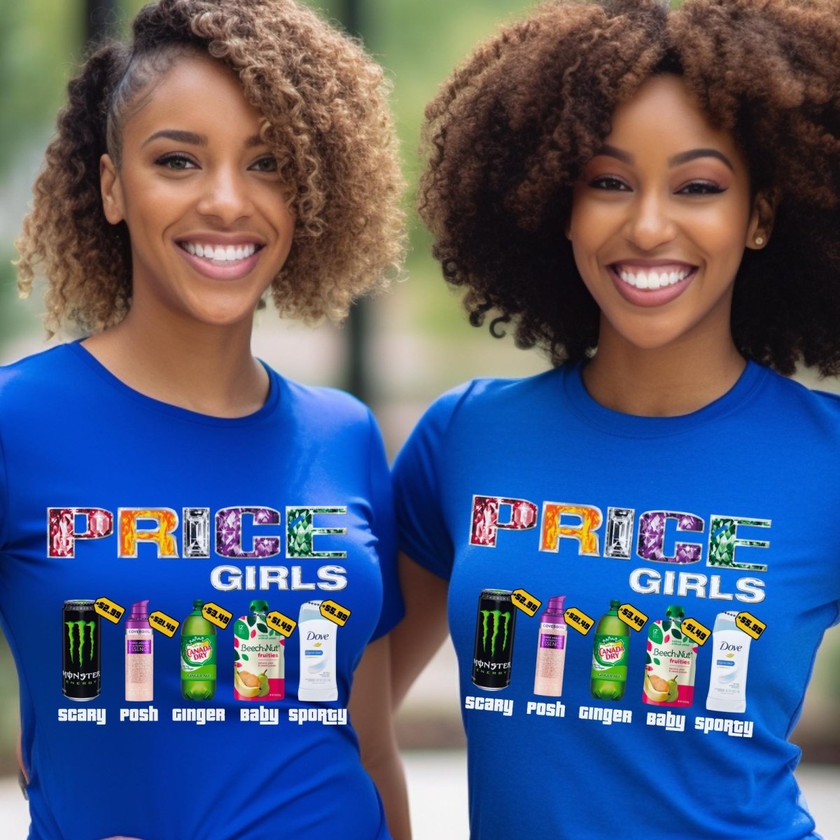 Price is Right Price Girls Shirt, 90s Spice Girls Nostalgia Tee - True Royal - XS -