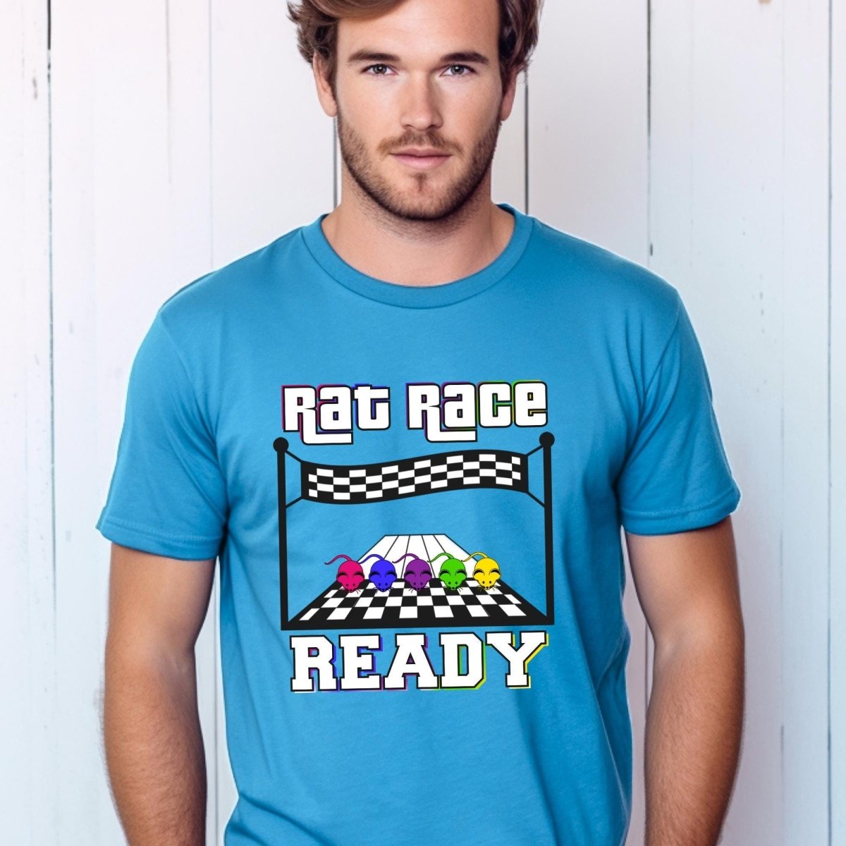 Rat Race Ready Price is Right Shirt, Retro Game Show Fan Gift - Aqua - XS -