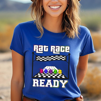 Rat Race Ready Price is Right Shirt, Retro Game Show Fan Gift - True Royal - XS -