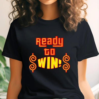 Ready to Win Price is Right Shirt, Retro Game Show Fan Gift Tee for Contestants - Black Express - S -