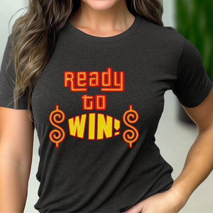 Ready to Win Price is Right Shirt, Retro Game Show Fan Gift Tee for Contestants - Dark Grey Heather - XS -