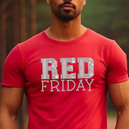 Remember Everyone Deployed RED Friday Shirt to Support our Military Overseas - Silver - XS -