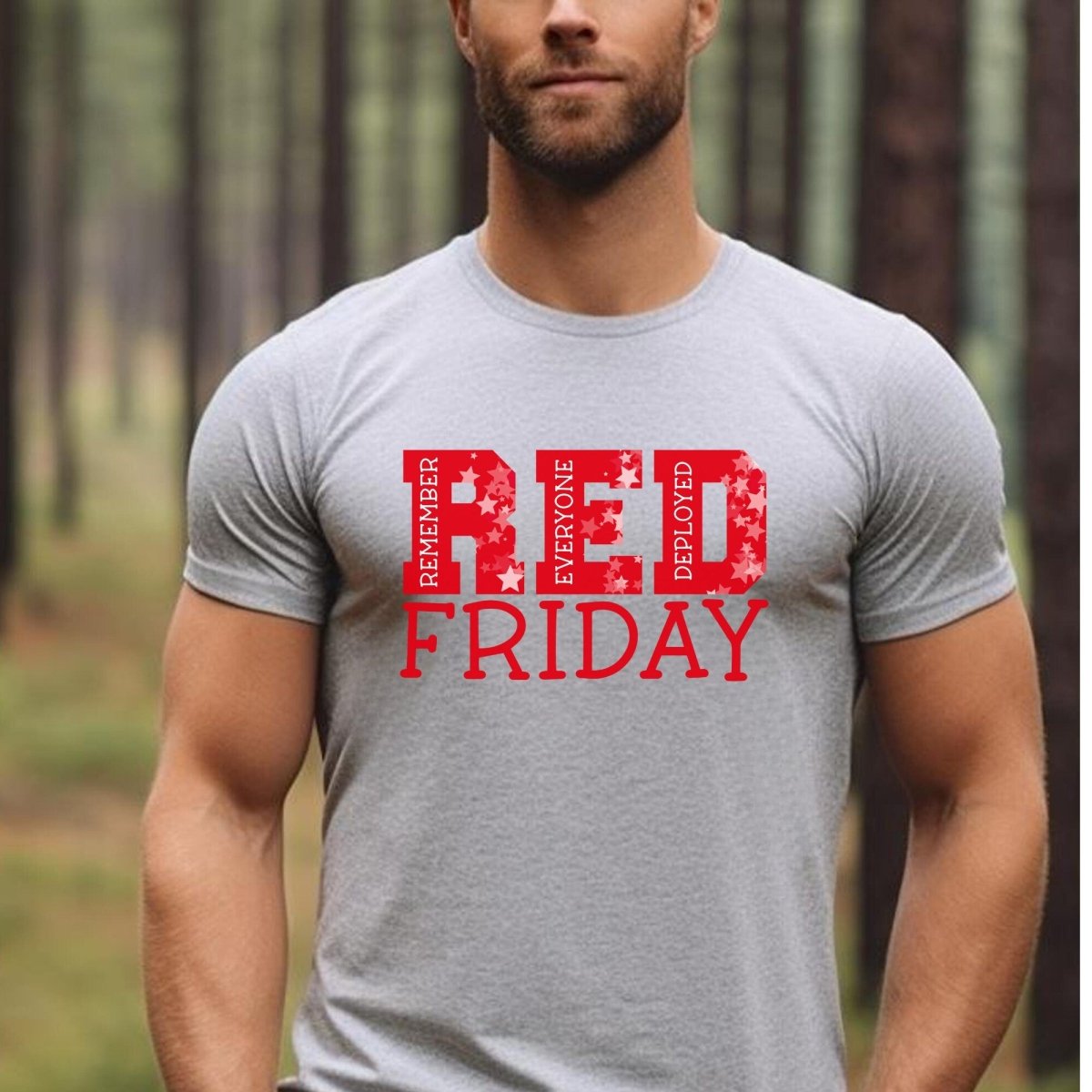 Remember Everyone Deployed RED Friday Shirt to Support our Military Overseas - Silver - XS -