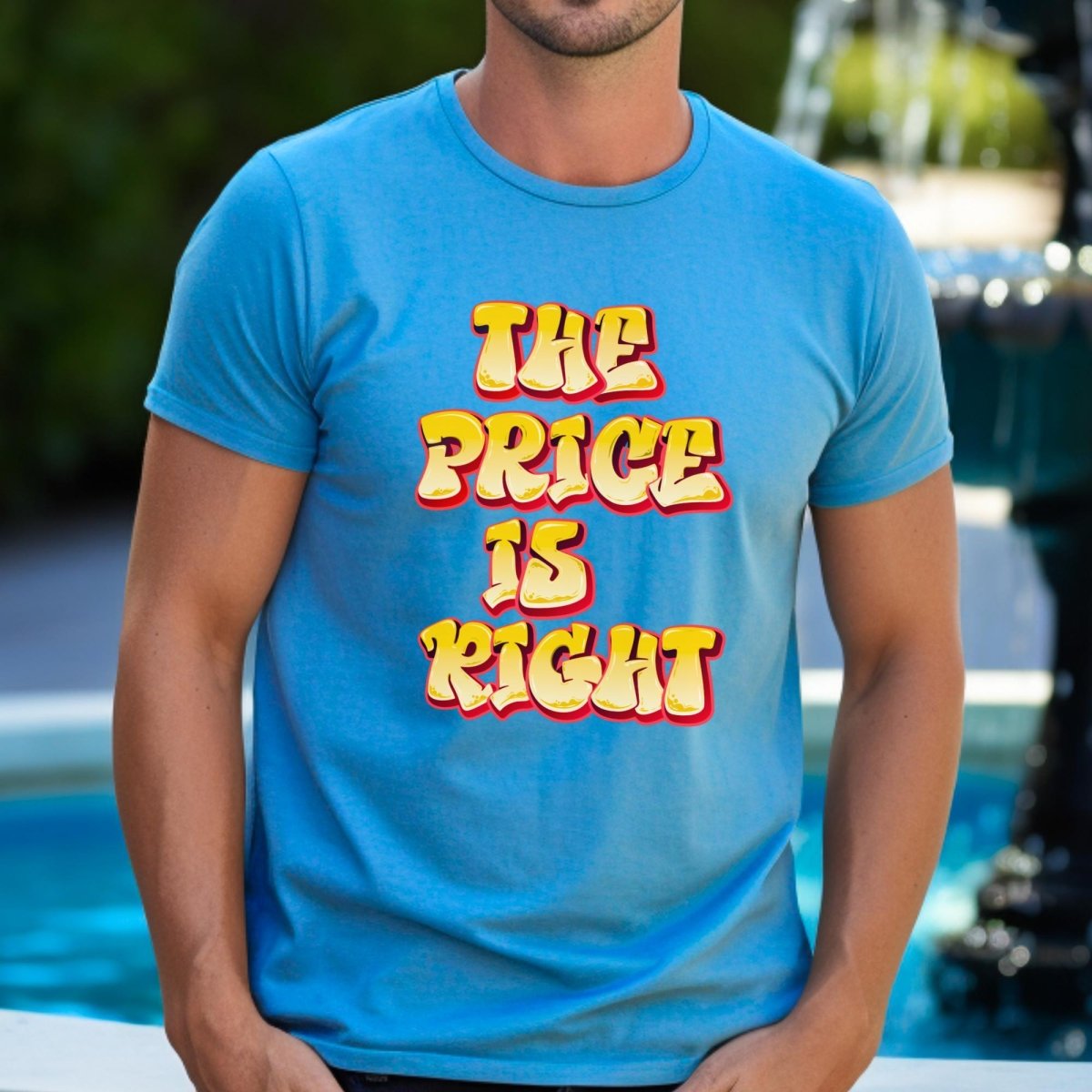 Retro Font Price is Right Super Fan Shirt, Vintage Design Tee, Fan Gift - Aqua - XS -