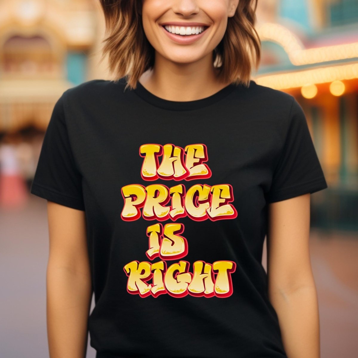 Retro Font Price is Right Super Fan Shirt, Vintage Design Tee, Fan Gift - Black - XS -
