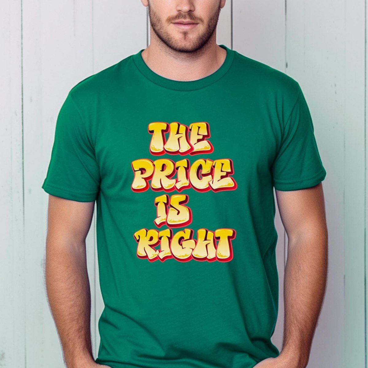 Retro Font Price is Right Super Fan Shirt, Vintage Design Tee, Fan Gift - Kelly - XS -