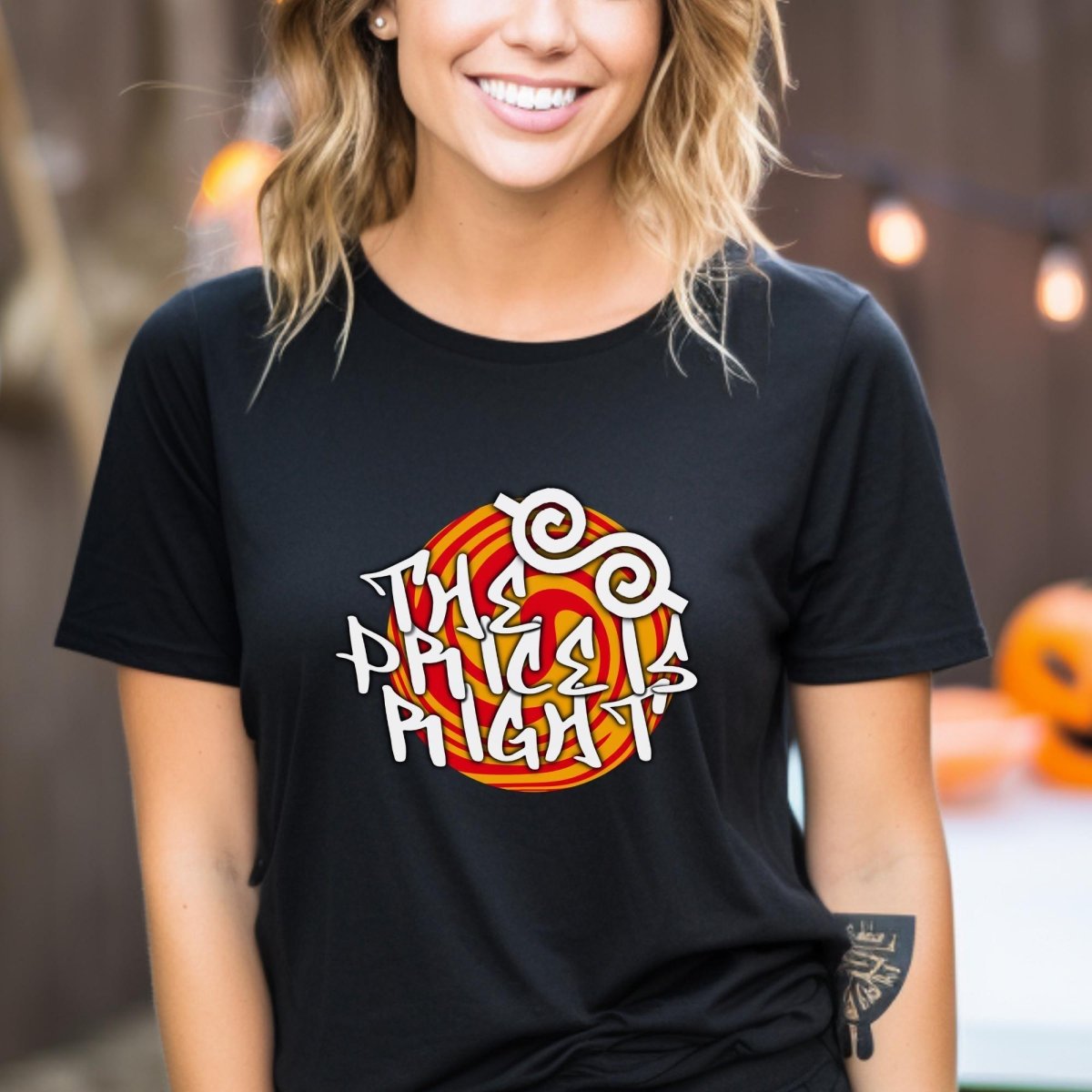 Retro Swirl Graffiti Price is Right Shirt, Street Style Tee, Urban Fan Gift - Black - XS -