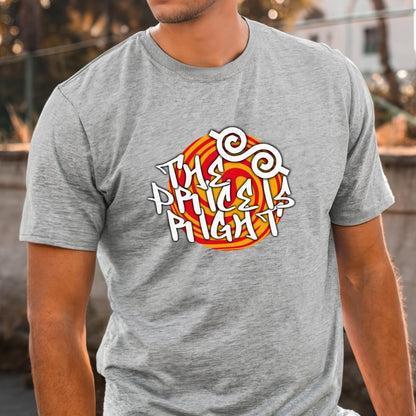 Retro Swirl Graffiti Price is Right Shirt, Street Style Tee, Urban Fan Gift - Athletic Heather - XS -