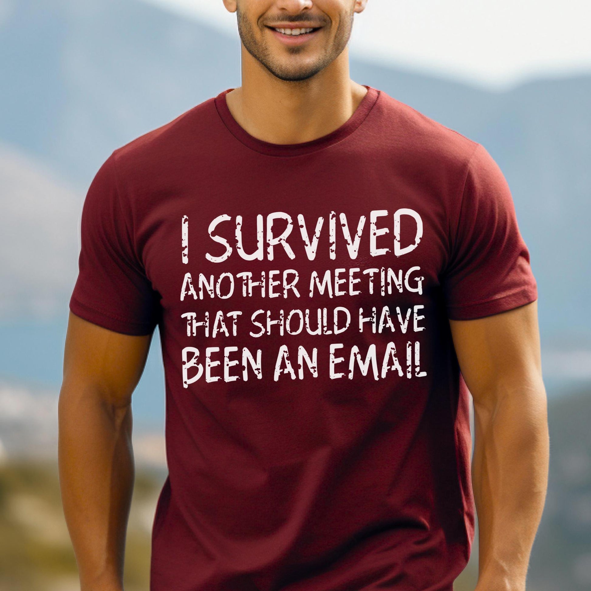 should have been an email Shirt in Cardinal for funny coworker shirt