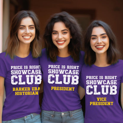 Showcase Club Personalized Price is Right Group Shirt, Custom Role Tee - Team Purple - XS -
