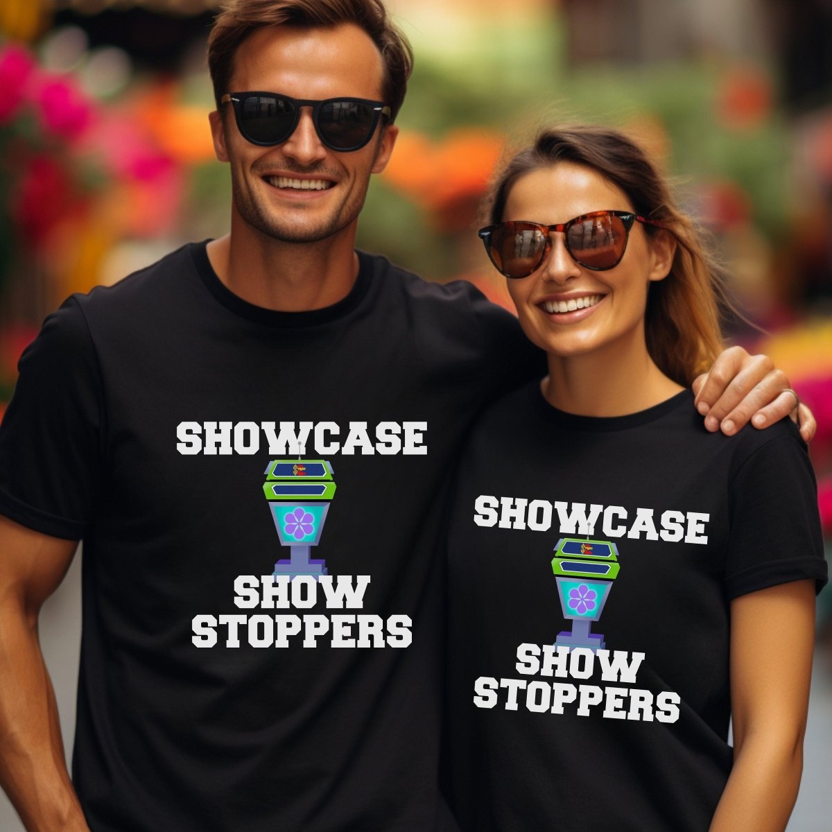 Showcase Show Stoppers Price is Right Group Shirt, Retro Game Show Squad Tee - Black - XS -