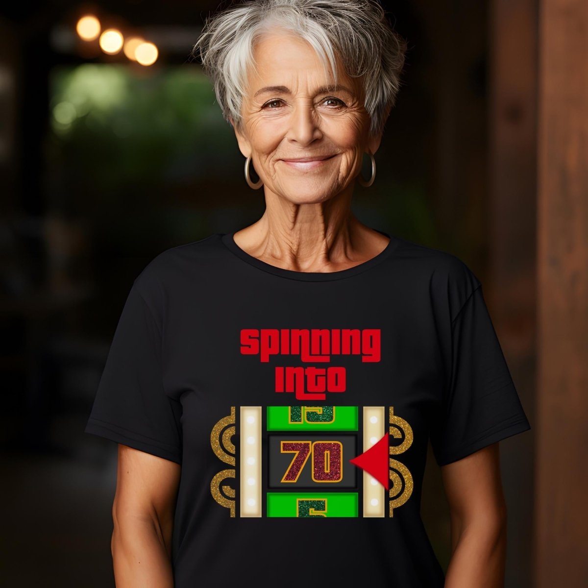 Spinning into XX Price is Right Birthday Milestone Shirt for Fans of Spinning the Big Wheel - Black - XS - Short