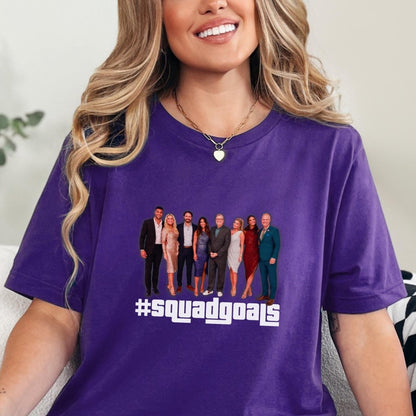 SquadGoals Full Cast Price is Right Shirt for Fans of Drew Carey, George Grey & The Models - Team Purple - XS -
