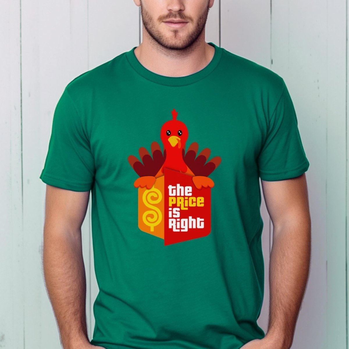 Thanksgiving Turkey Price is Right Shirt, Holiday Tee, Cozy Fall Fan Gift - Kelly - XS -